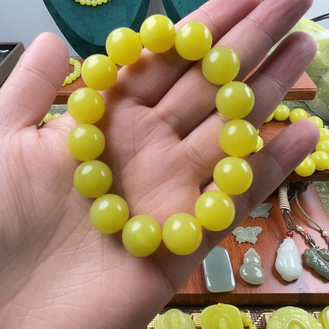 小***鱼新疆若羌黄口14手串