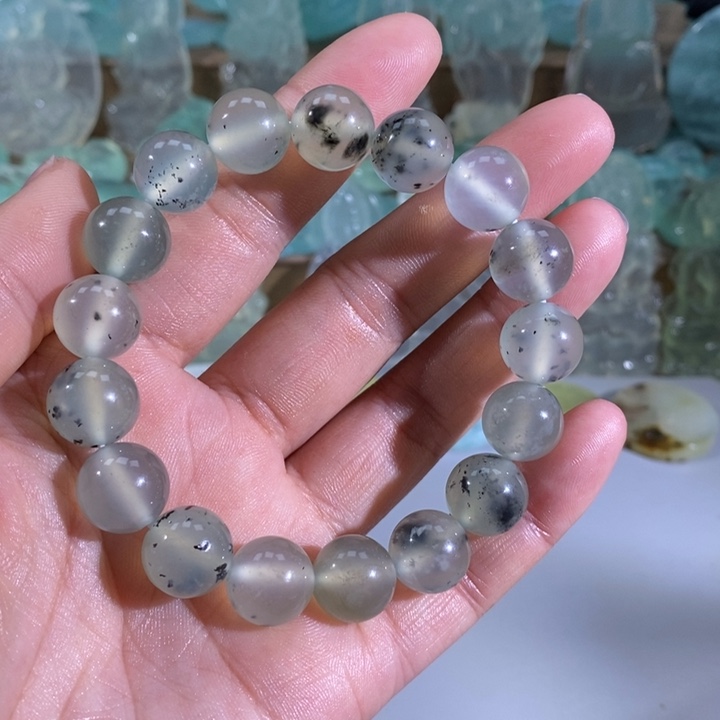 岫玉手串（12mm)未镶嵌