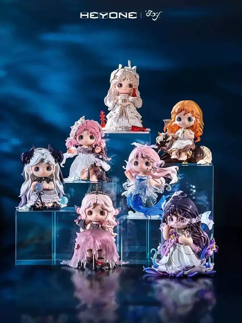 Heyone荞荞光与暗夜之歌系列盲盒潮玩手办礼物送礼