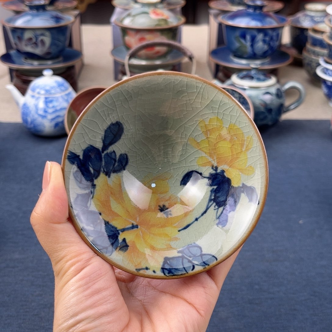 杯景德镇手绘手工茶具