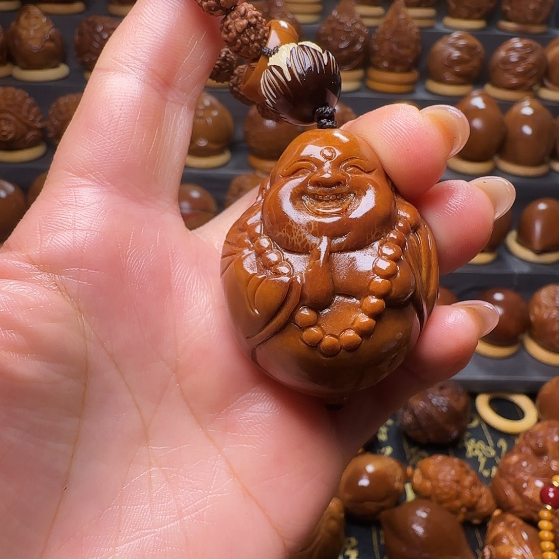 洋***仔橄榄核手串/手链弥勒单颗