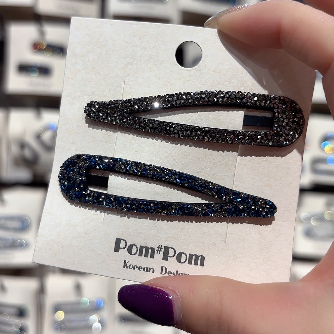 皮质铁合金拼色水滴拜拜