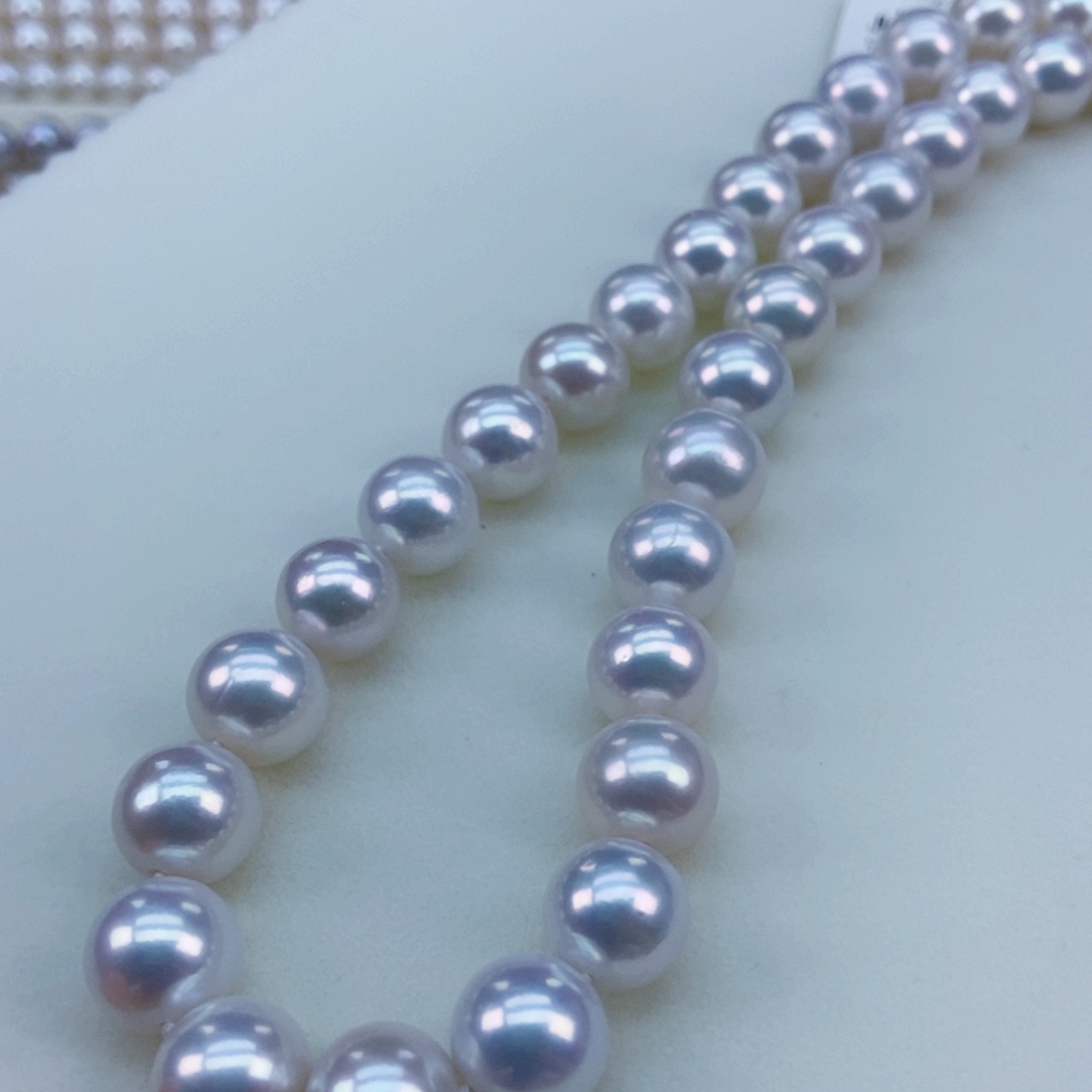 银S925镶嵌11/12极强光钻−石白炫彩超白亮淡水珍珠