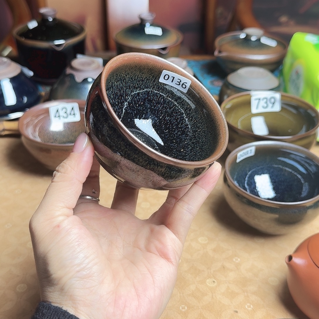 茶盏0136 柴烧手工主人杯
