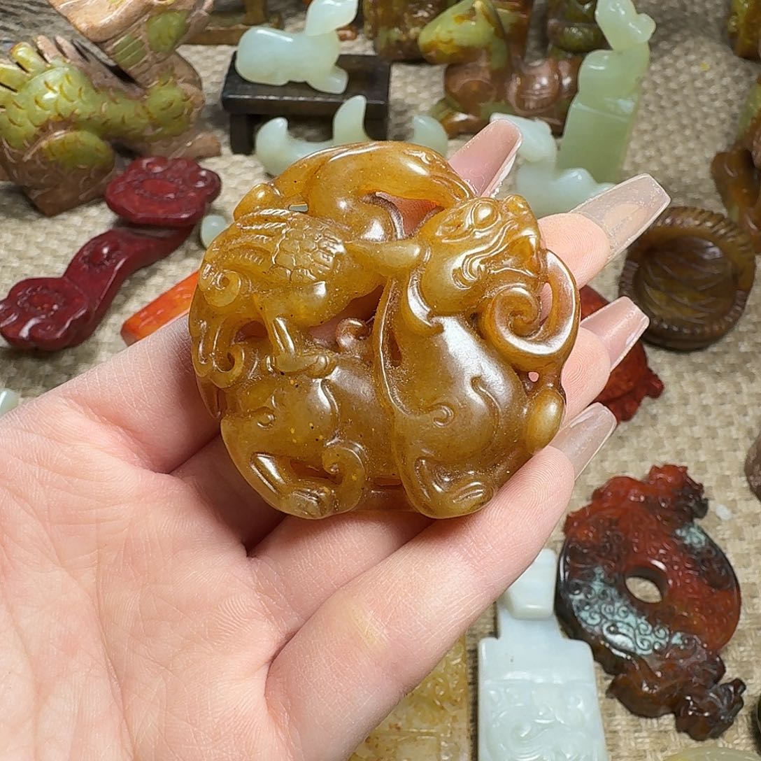 白玉菩提吊坠挂件