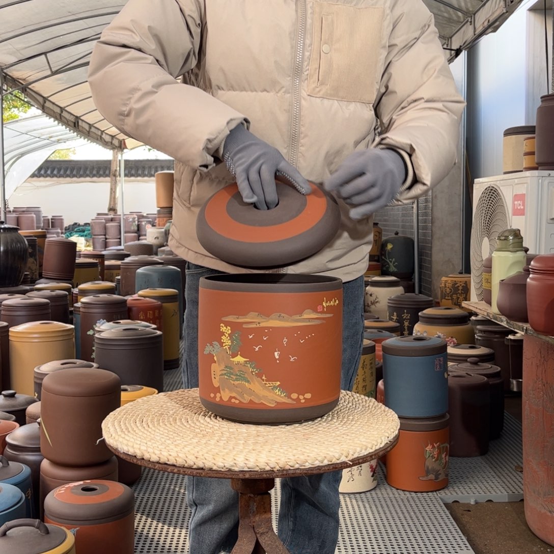 茶叶罐紫砂8 饼茶叶罐