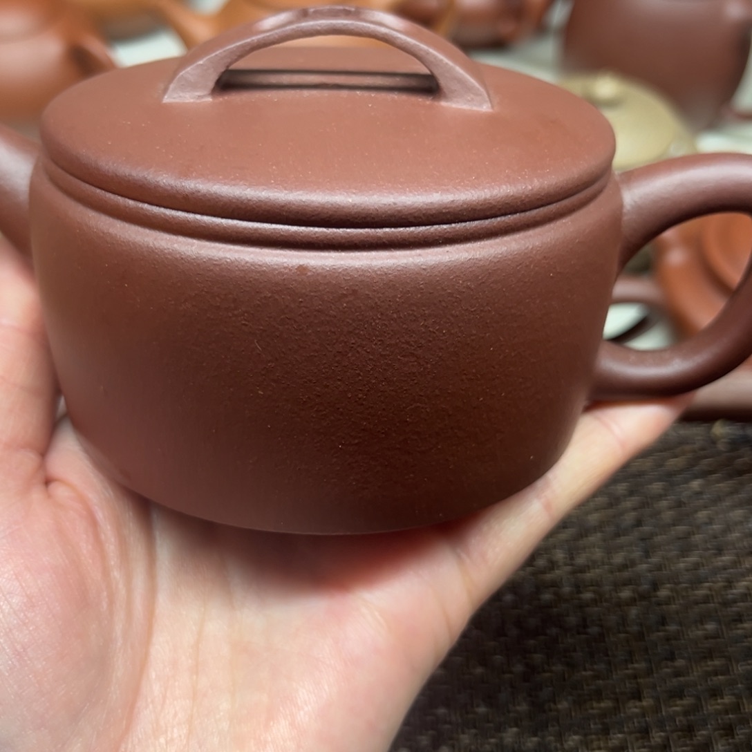 紫砂茶壶梅微瑕，汉瓦，200ccc