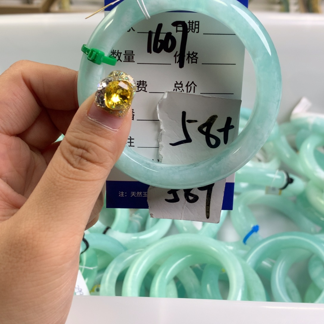 蛇纹石玉手镯未镶嵌1607