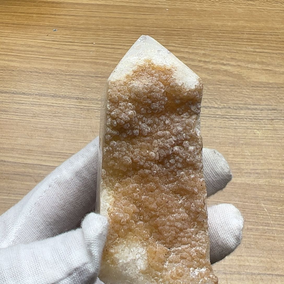 水晶晶块黄色94未镶嵌