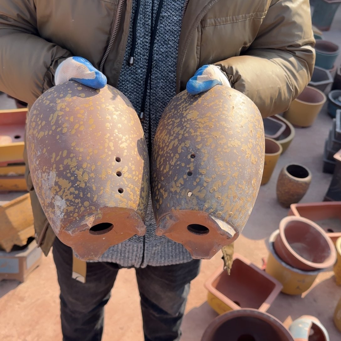 紫砂花盆瑕疵和瑕疵