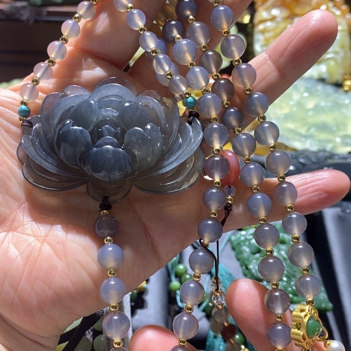 岫玉毛衣链未镶嵌