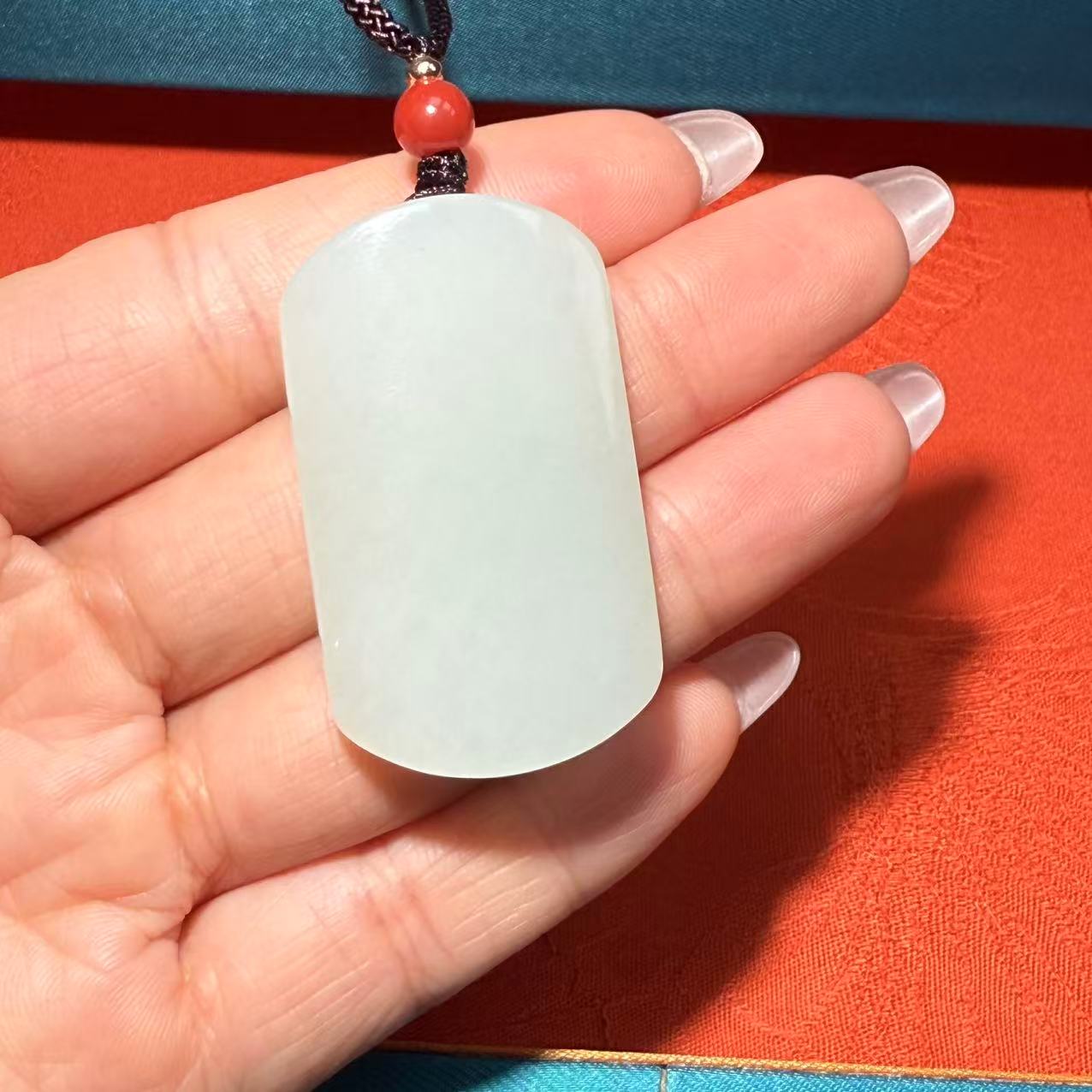 平安无事牌男女情侣款气质百搭玉石饰品