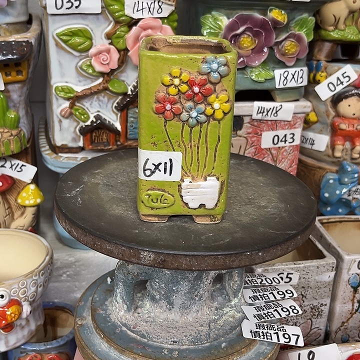 粗陶材质多肉花盆