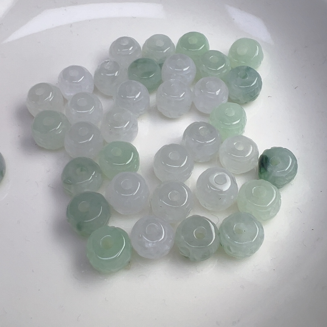 翡翠散珠六字箴言俩颗