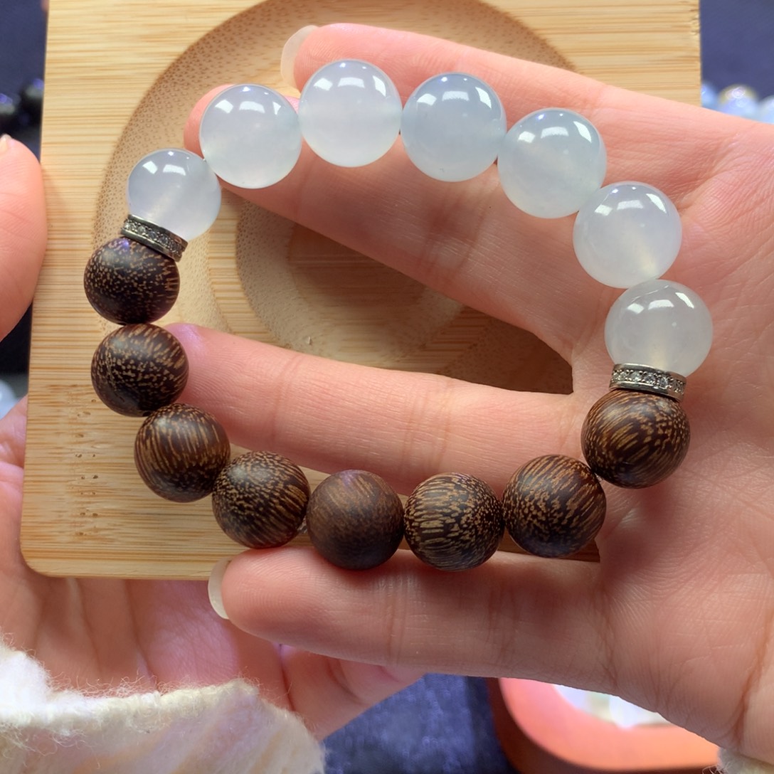 翡翠未镶嵌手链11.9-13mm