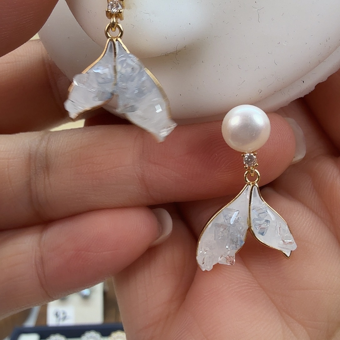 未镶嵌淡水珍珠耳饰