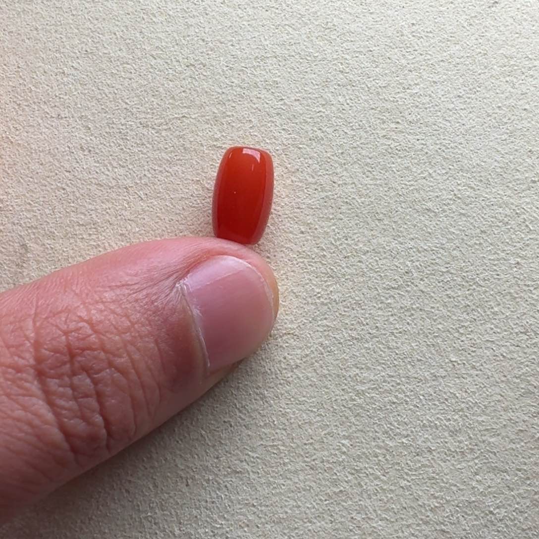 南红玛瑙桶珠7.8*12.4未镶嵌