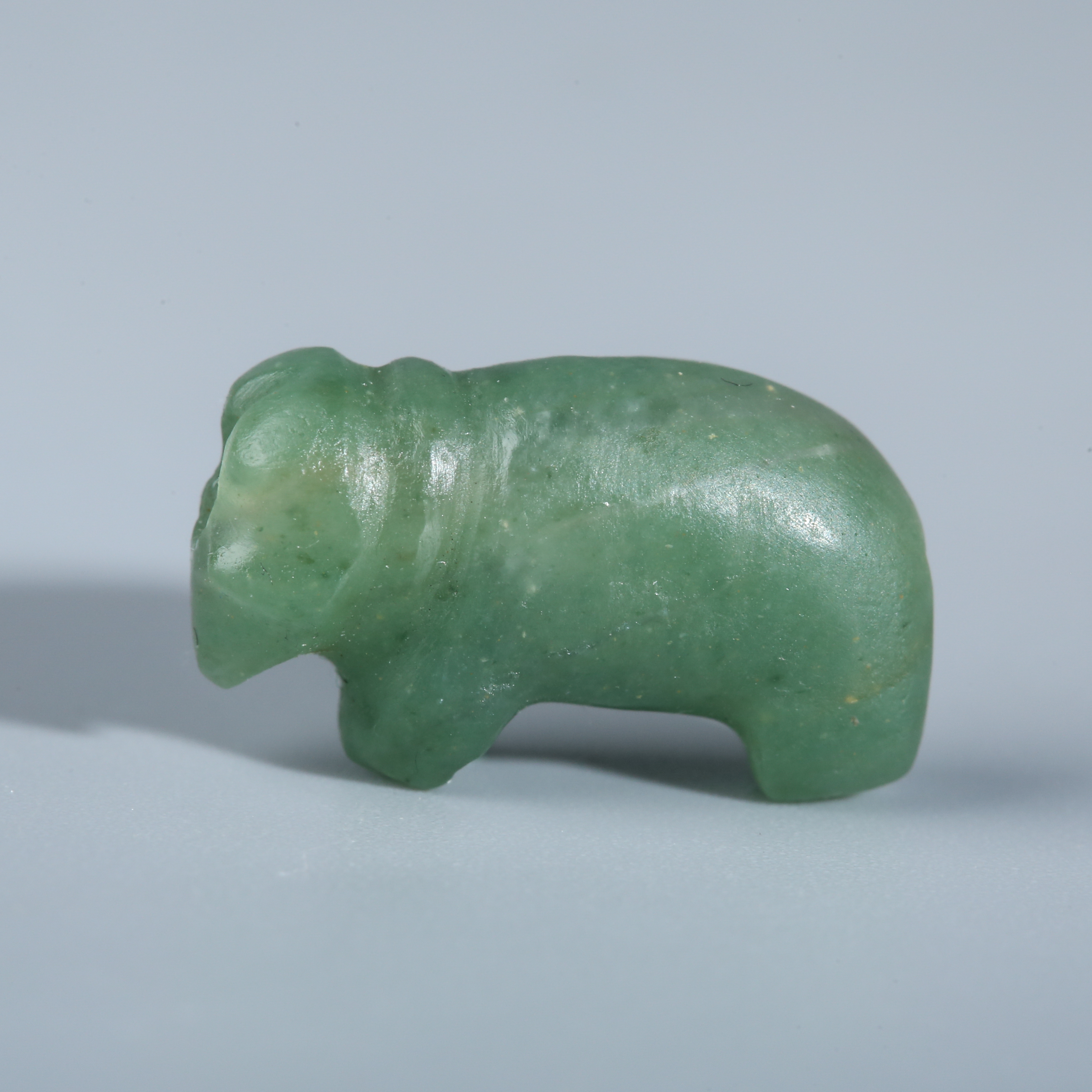 XY-72-06  东南亚pyu时期地方玉大象动物珠 9.7*16.7mm DIY