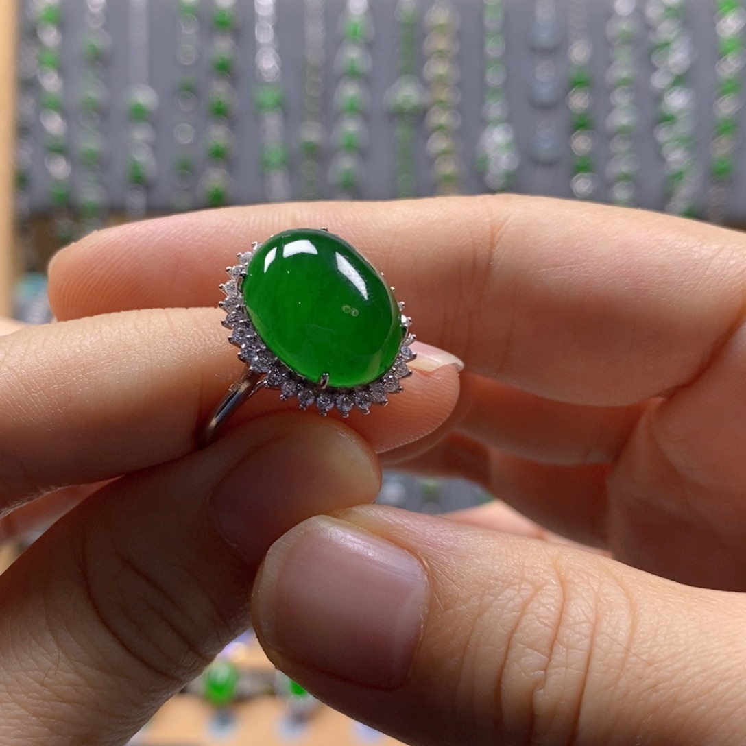 颈饰银S925镶嵌翡翠沉****的15.6×12×6