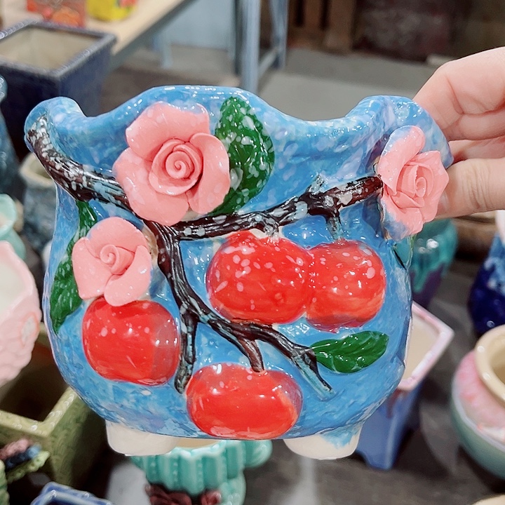 多肉陶瓷花盆满10元包邮