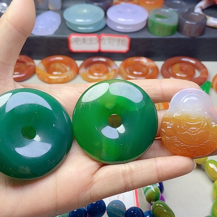 玛瑙/玉髓吊坠(不含链)未镶嵌