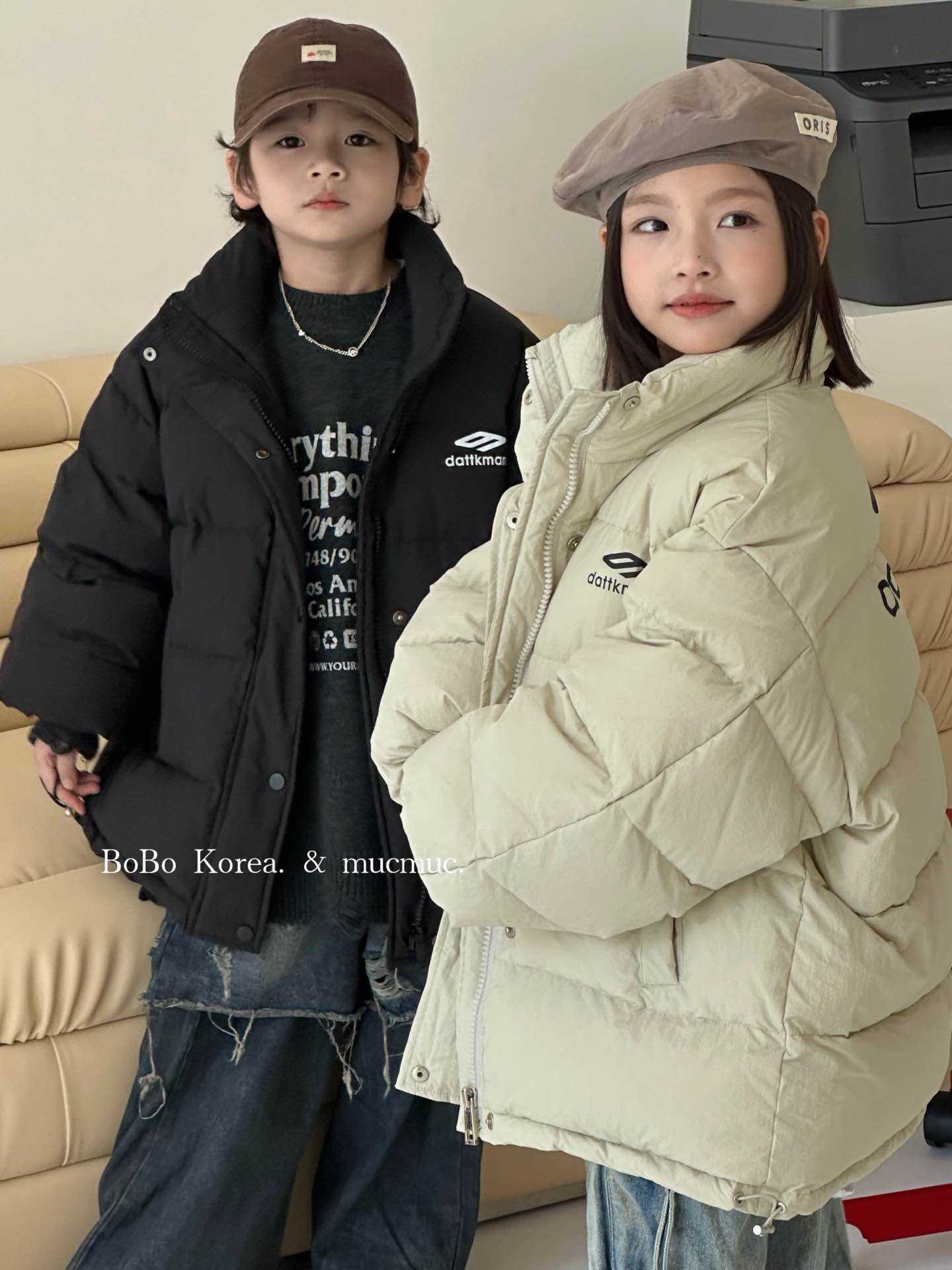 【090】新国标90白鸭绒高端品牌2024冬新款韩系潮款男童羽绒服保暖