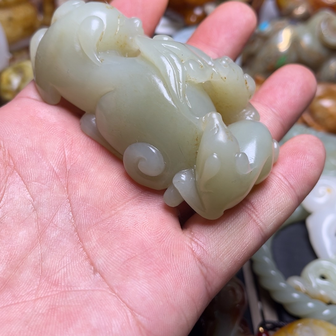 和田玉挂件未镶嵌生*