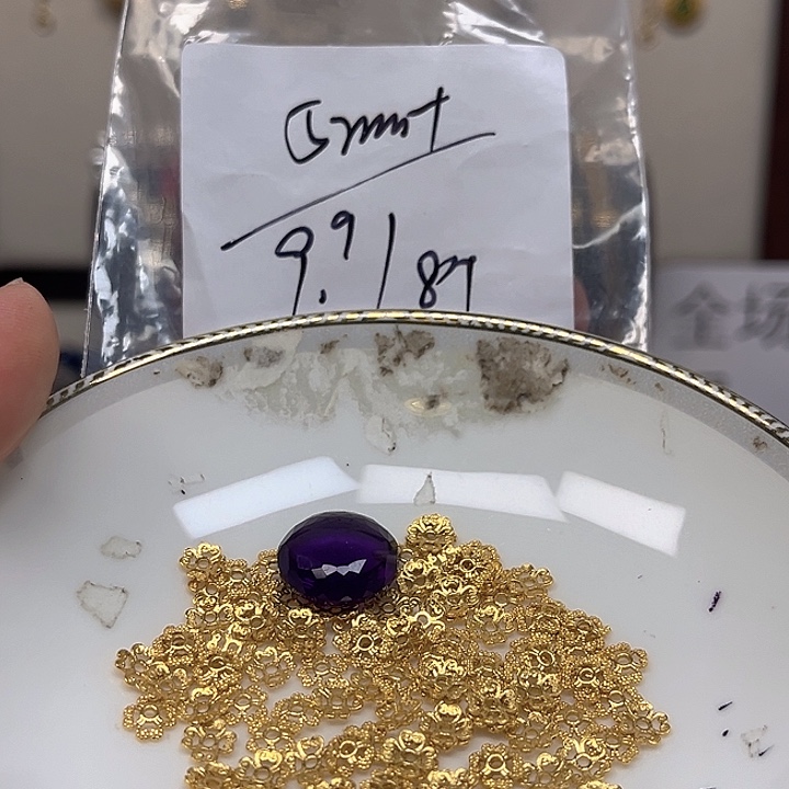 紫晶颈饰银S925镶嵌紫晶925镶嵌69