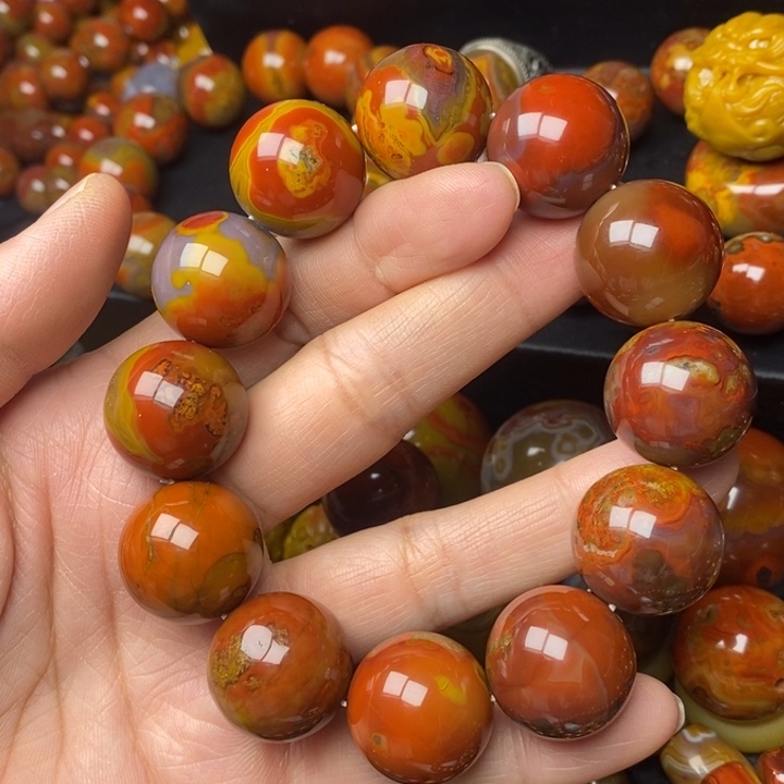 玛瑙/玉髓手链未镶嵌聼*