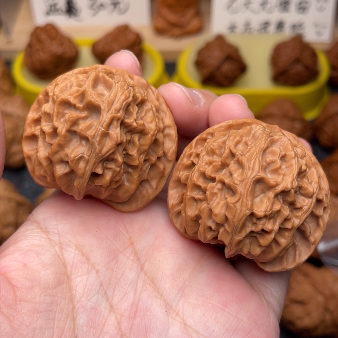 文玩核桃把件苹果40