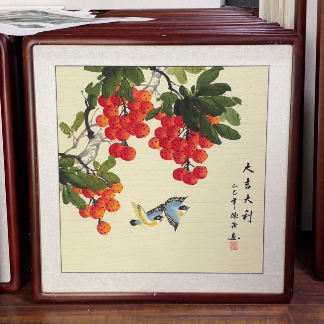 国画带框尺寸63*63厘米