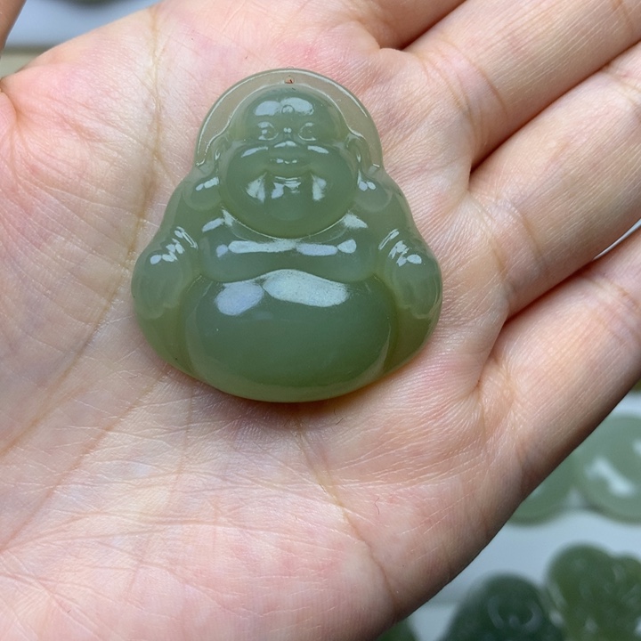 和田玉颈饰未镶嵌喜*洋