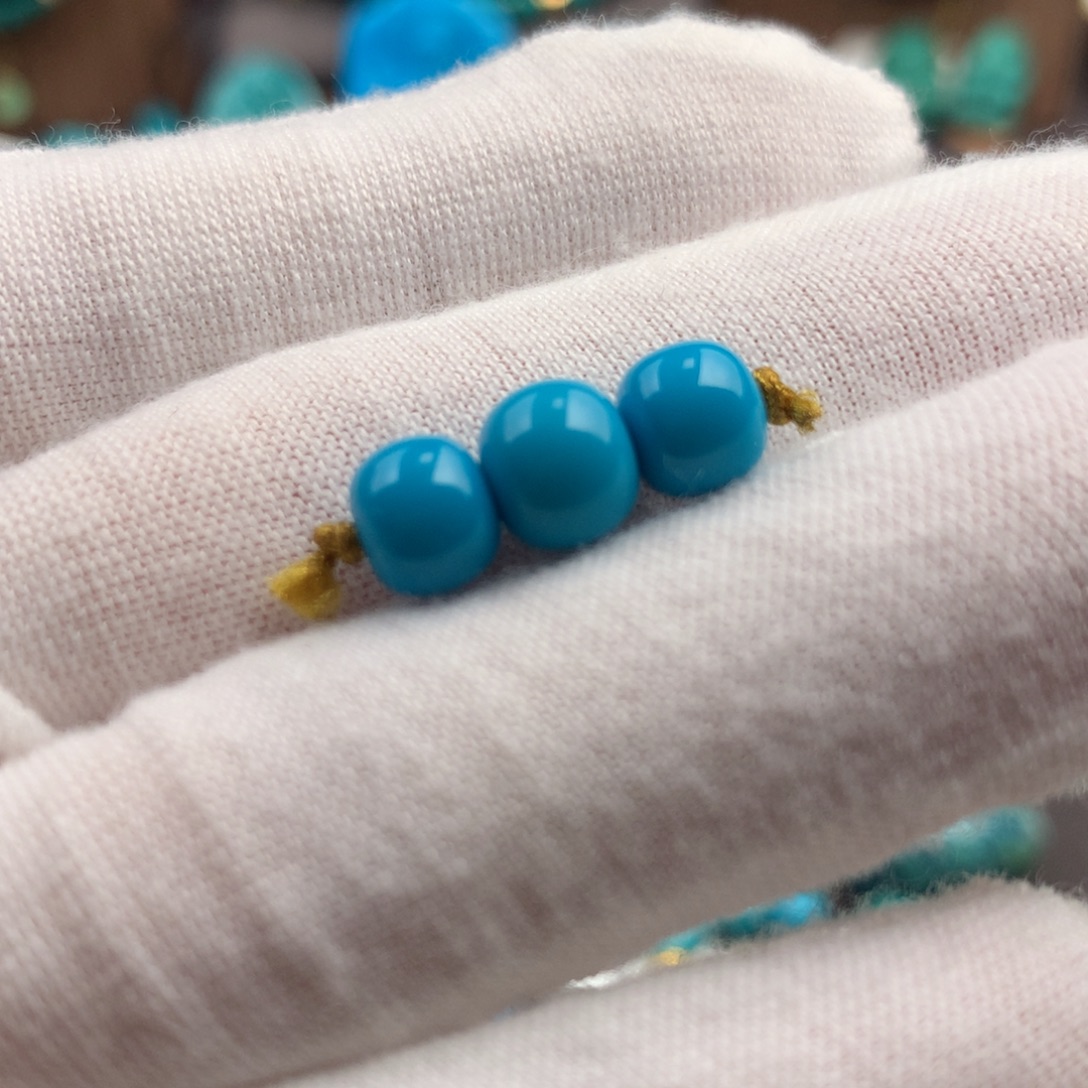 绿松石未镶嵌绿松石6+7mm