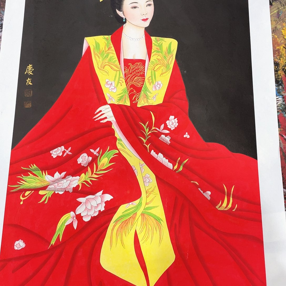 国画李庆友人物作品