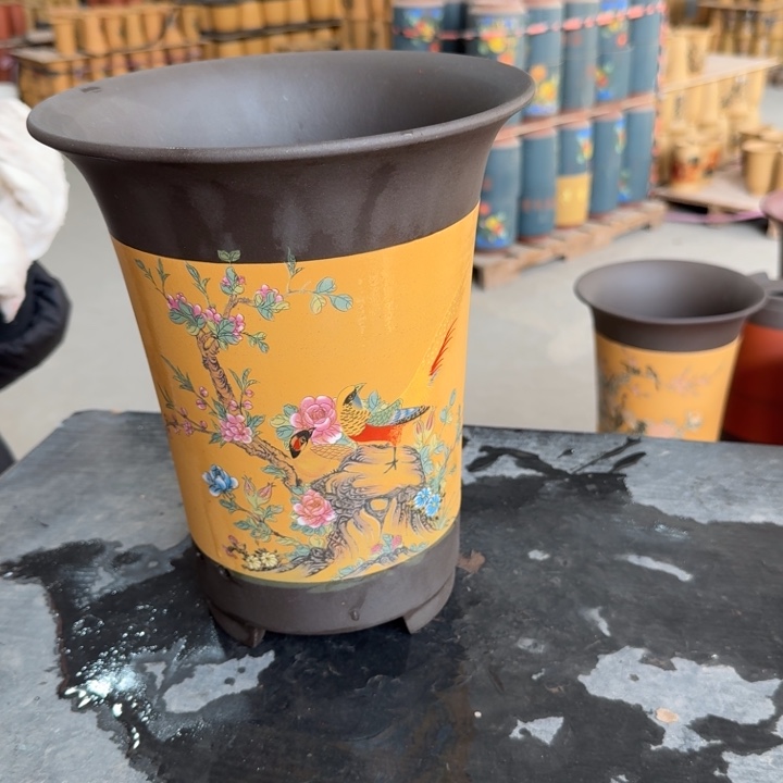 紫砂花盆 高度26 口径21