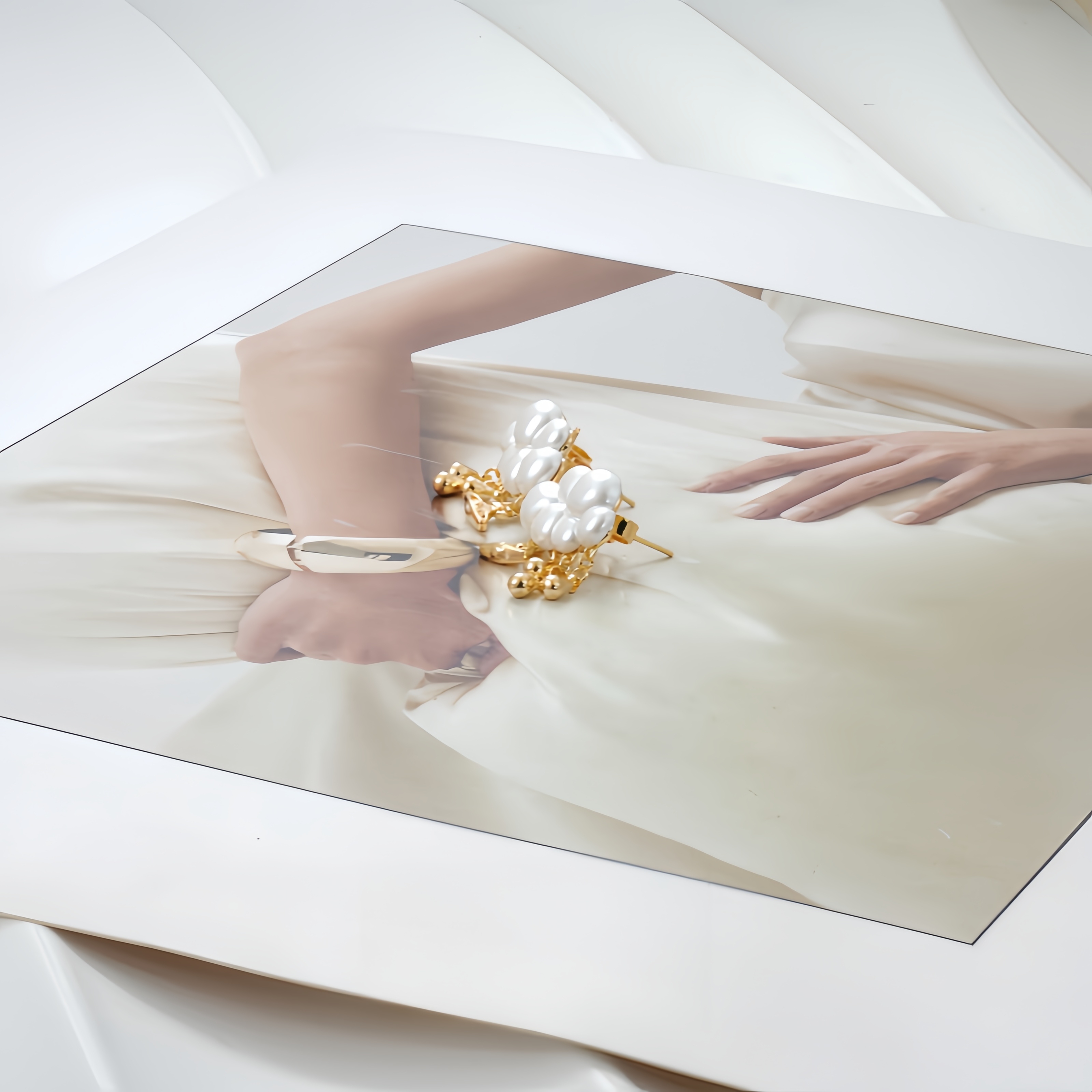 铜合金树脂耳饰 耳环9181