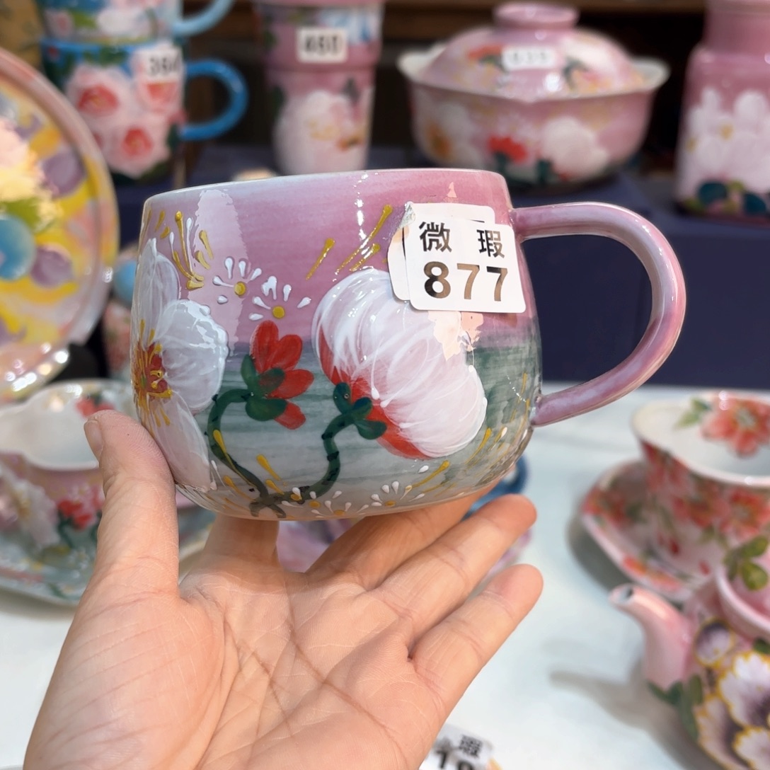 景德镇手绘高温釉下彩陶瓷茶具