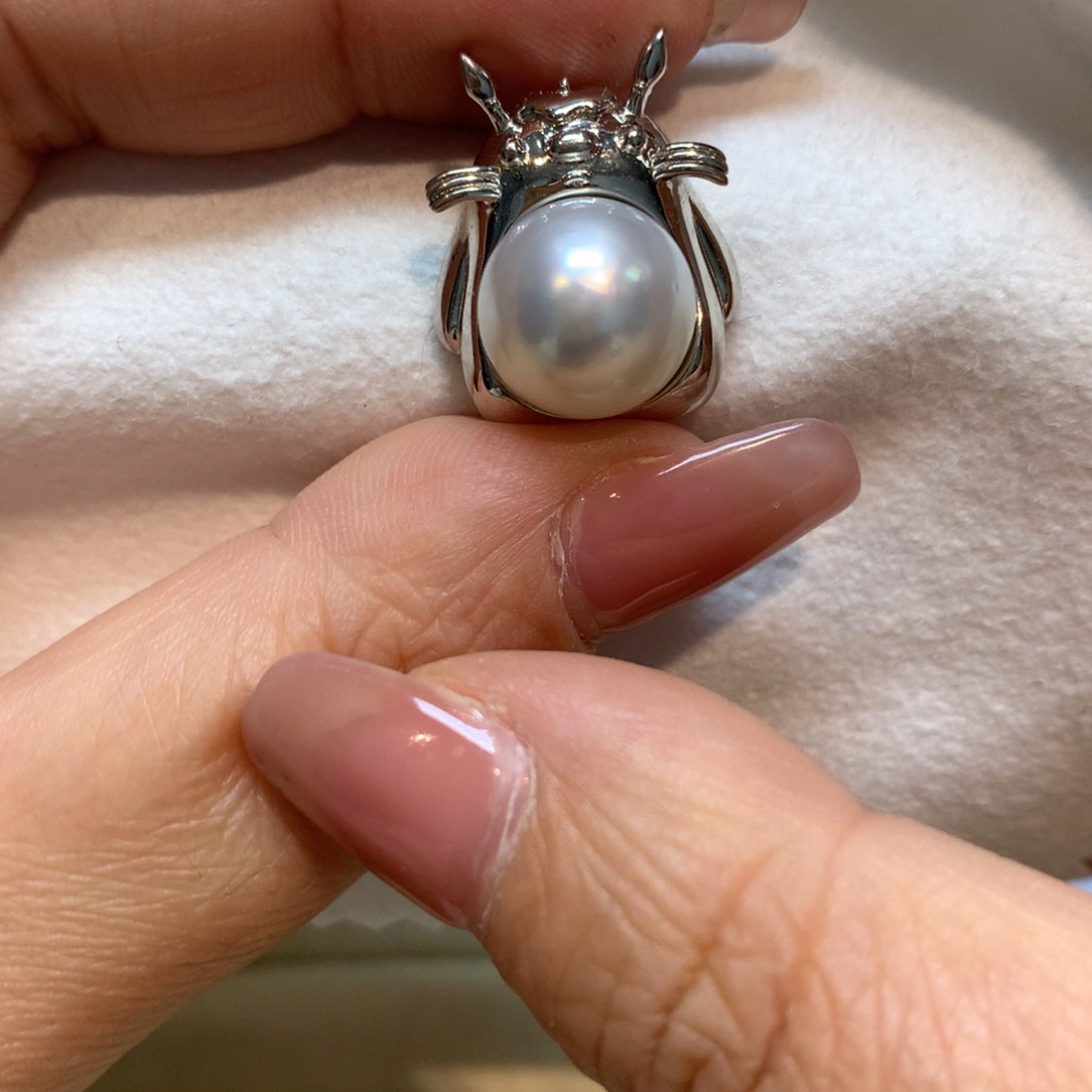 海水珍珠颈饰银S925镶嵌