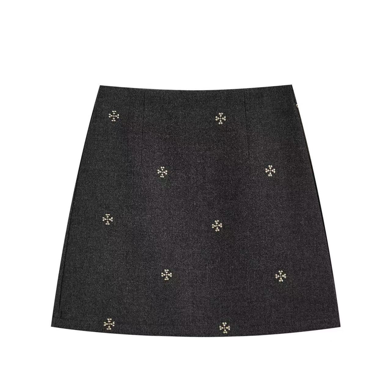 【601-800】（直播间贴号拍）百搭加绒高腰冬季包臀裙半身裙（非主图）