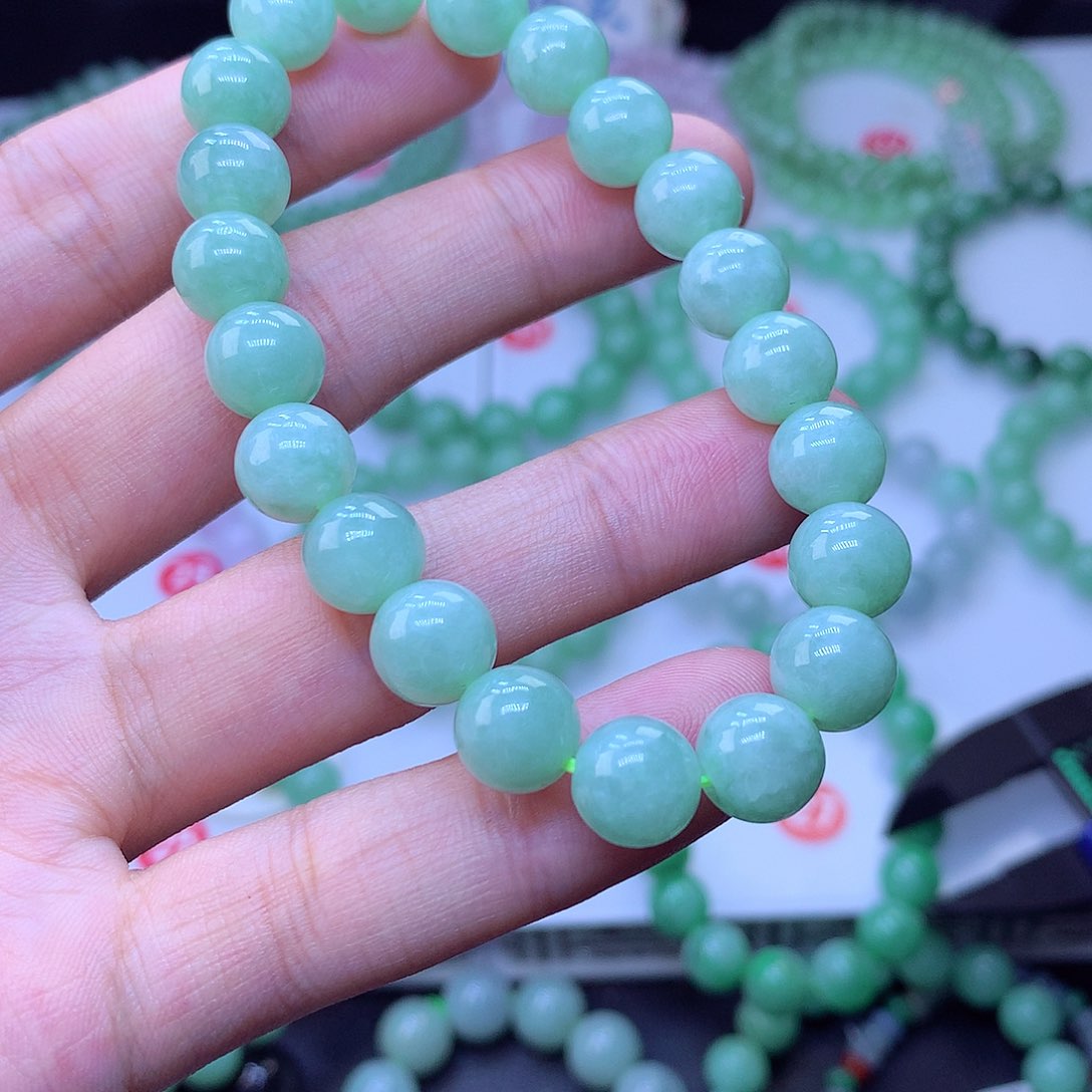 翡翠未镶嵌毛衣链