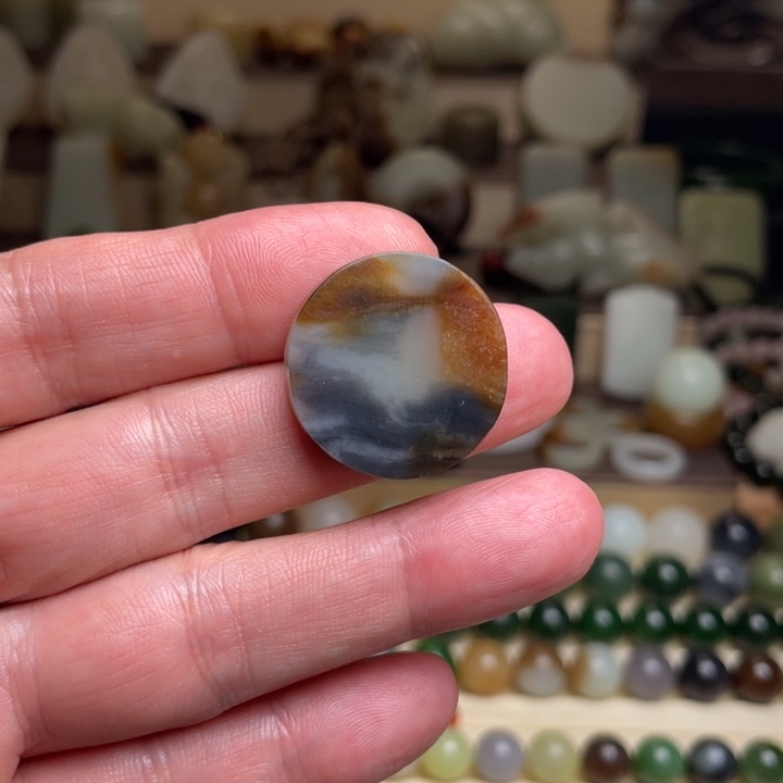 和田玉未镶嵌吊坠(不含链)