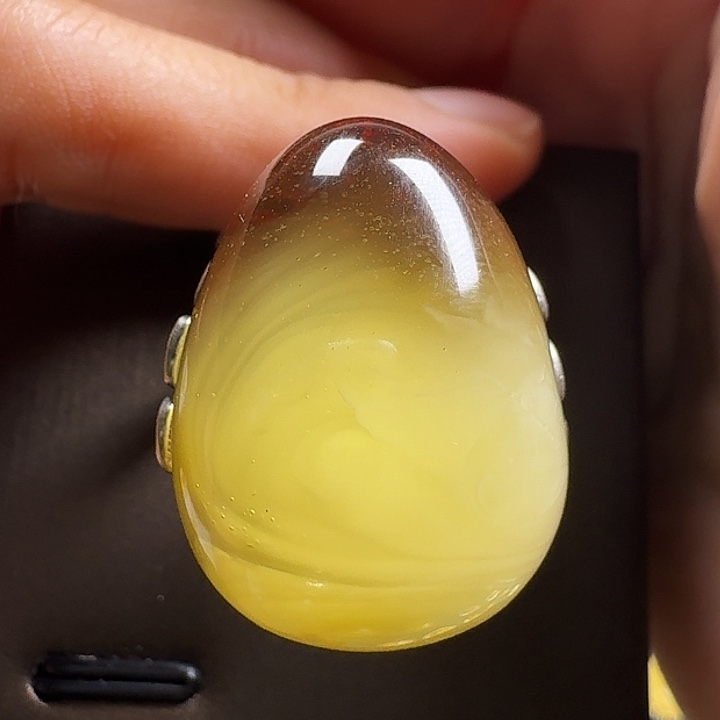 姚***摇蜜蜡银S925镶嵌戒指戒指