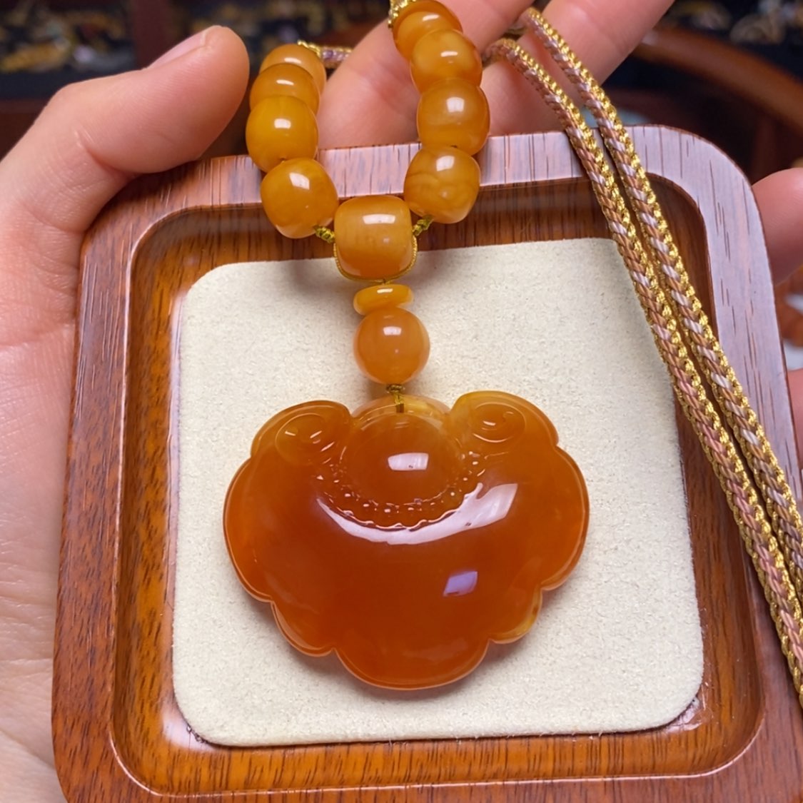 【闪购商品】蜜蜡颈饰未镶嵌项链