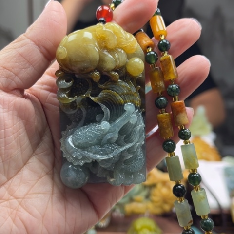 岫玉挂件未镶嵌挂件