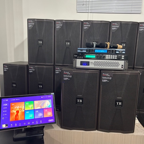 9新  （包邮）美国天博林肯系列12寸音响四件套➕欢唱客点歌机