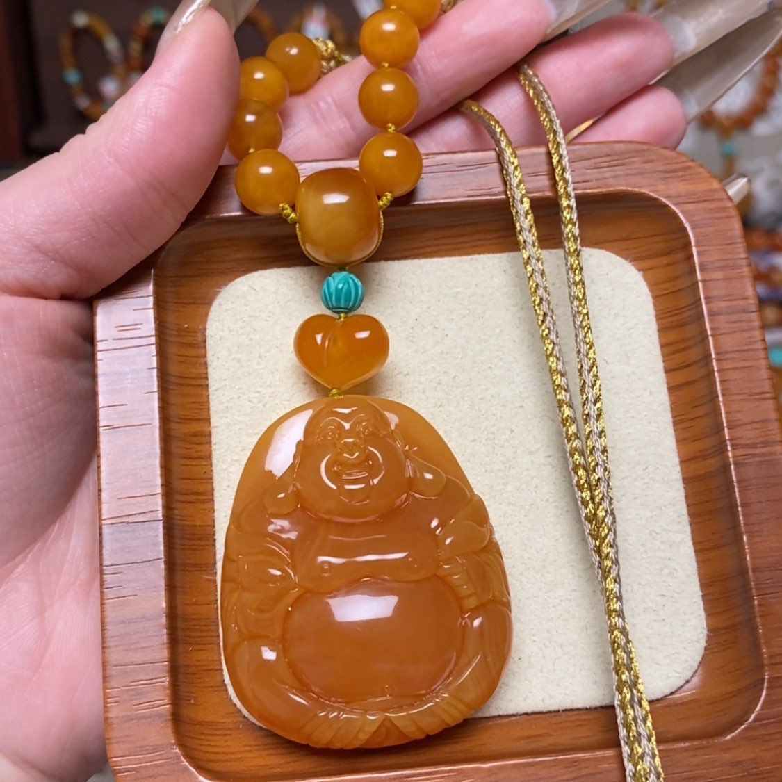 【闪购商品】蜜蜡颈饰未镶嵌项链