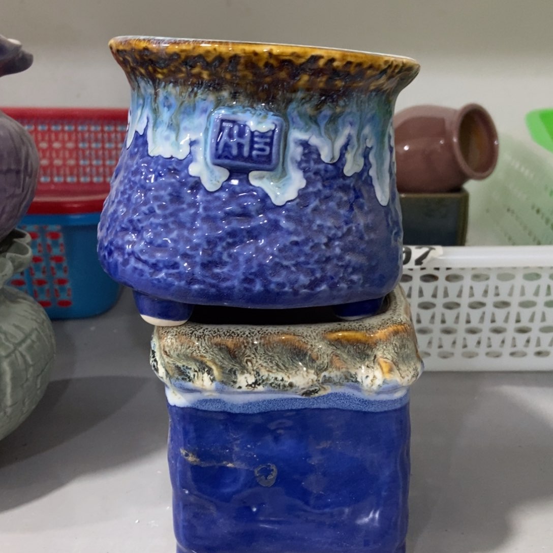 红陶高温陶瓷花盆