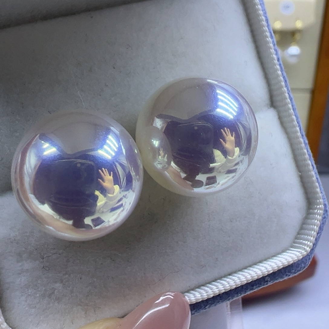 耳饰淡水珍珠银S925镶嵌