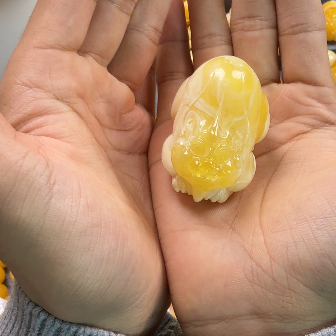琥珀珠宝奇石18K金镶嵌u*