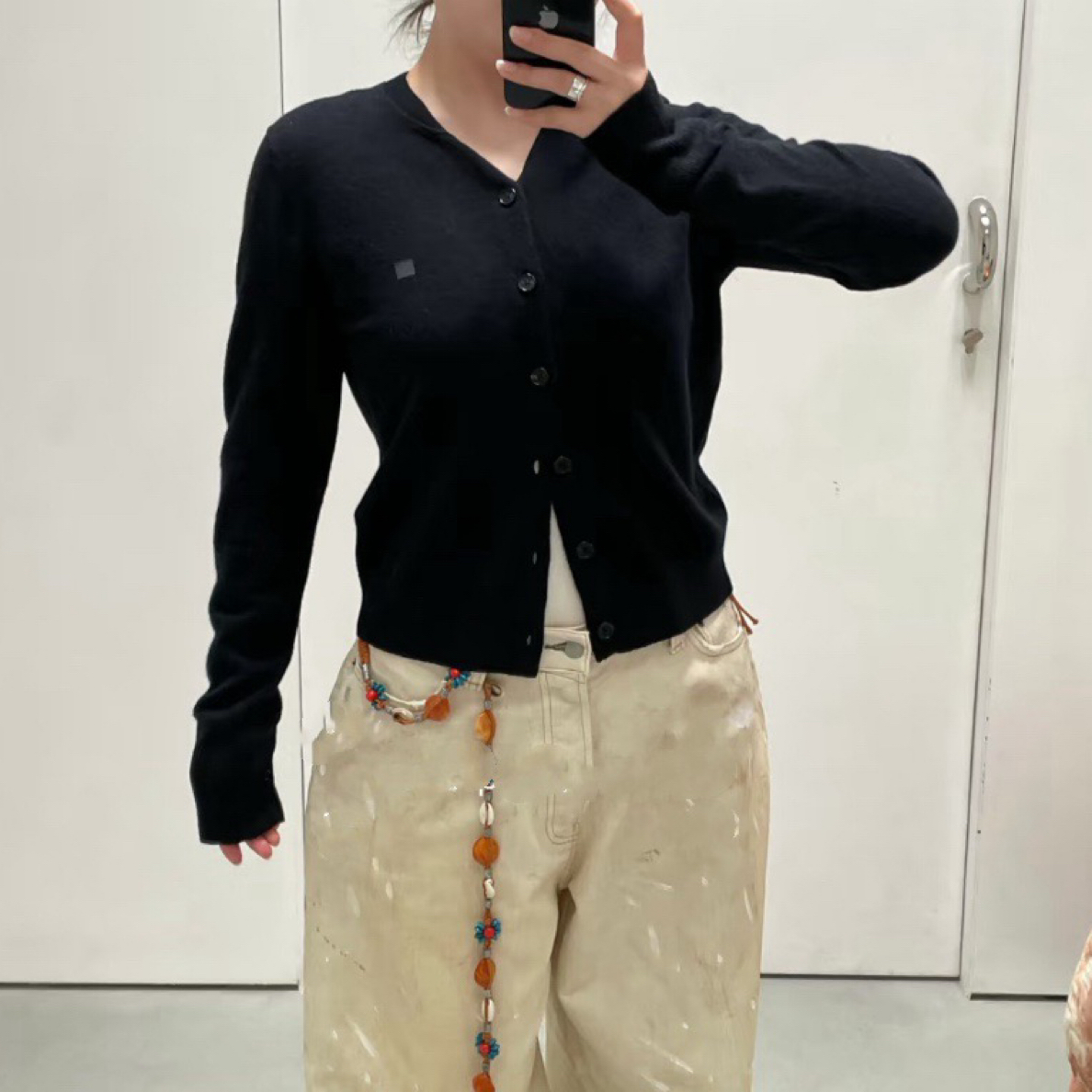 圆领针织宽松型薄款短款衫毛衣休闲纯色韩版简约